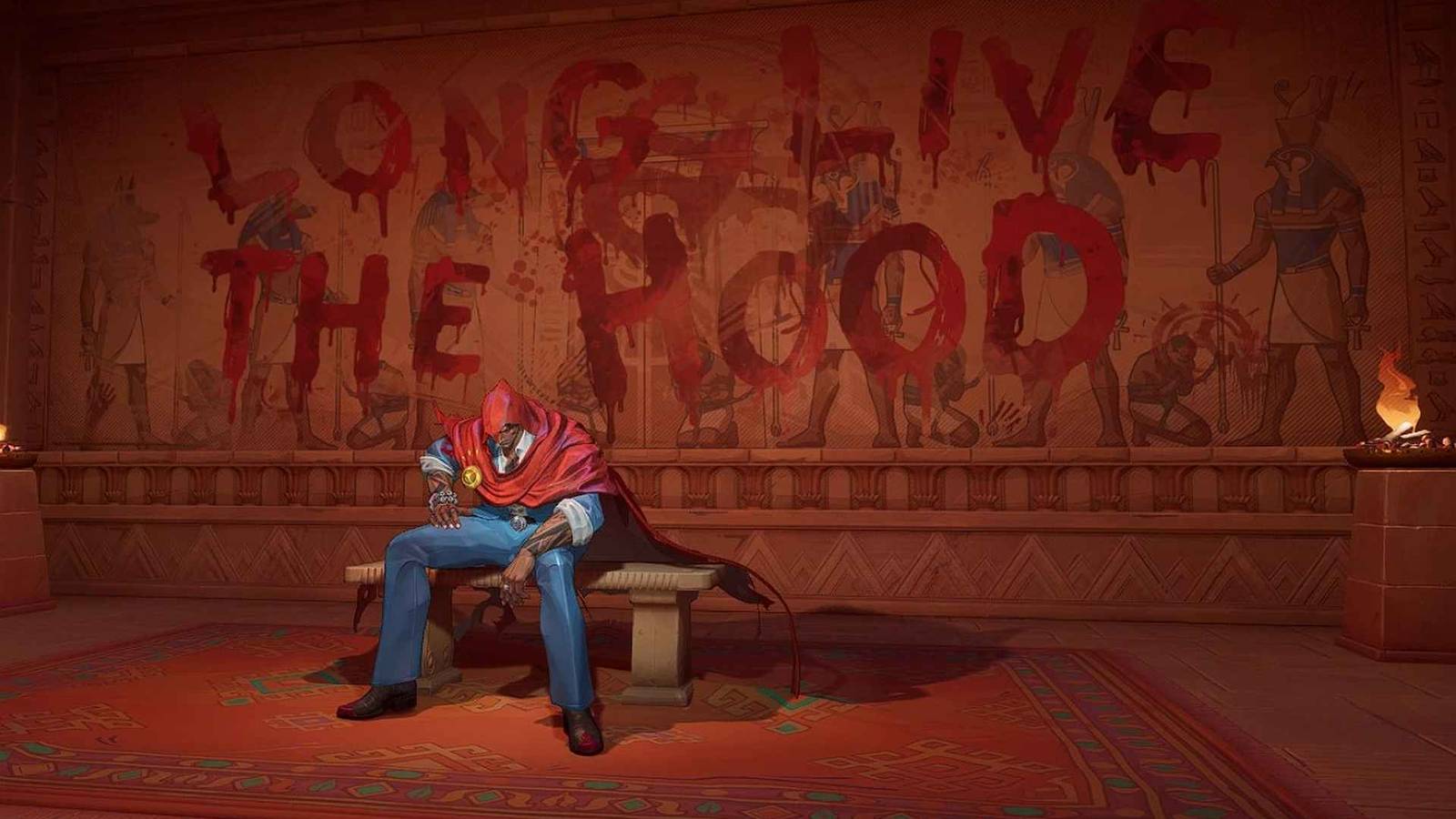 the hood sits in a room, marvel rivals