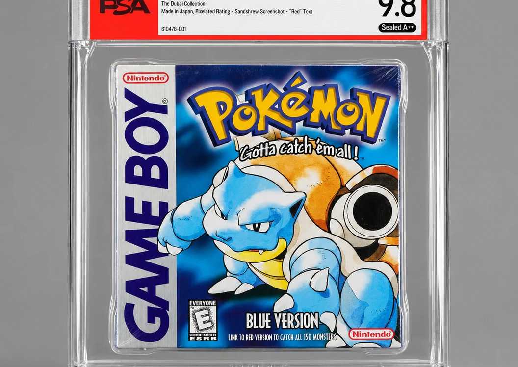 A PSA 9.8 copy of Pokemon Blue