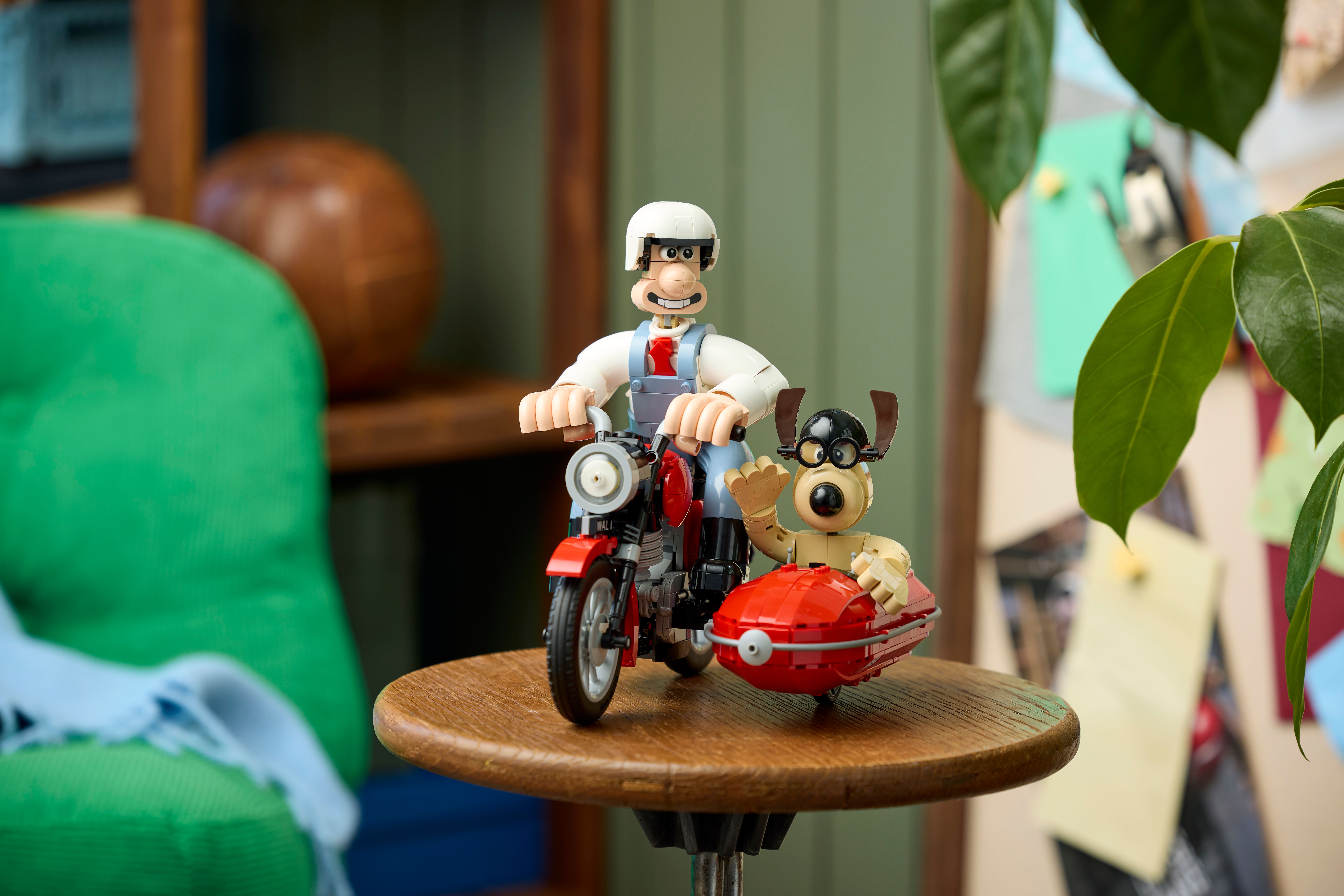 The Wallace and Gromit Set on a small table