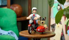 The Wallace and Gromit Set on a small table