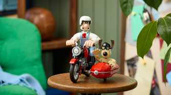 The Wallace and Gromit Set on a small table