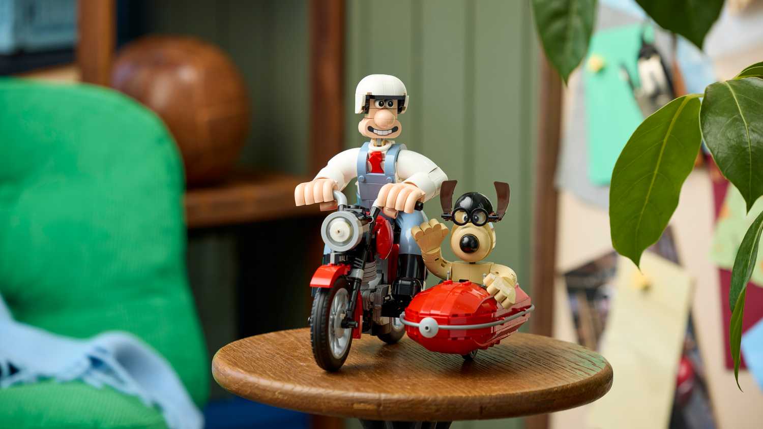 The Wallace and Gromit Set on a small table