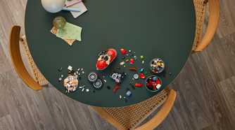 The Wallace and Gromit Set in a state of dissassembly.