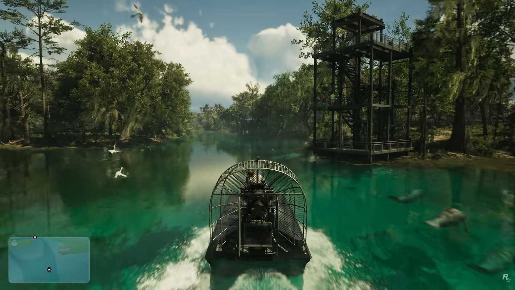 The player explores a Floridian everglade in GTA 6.
