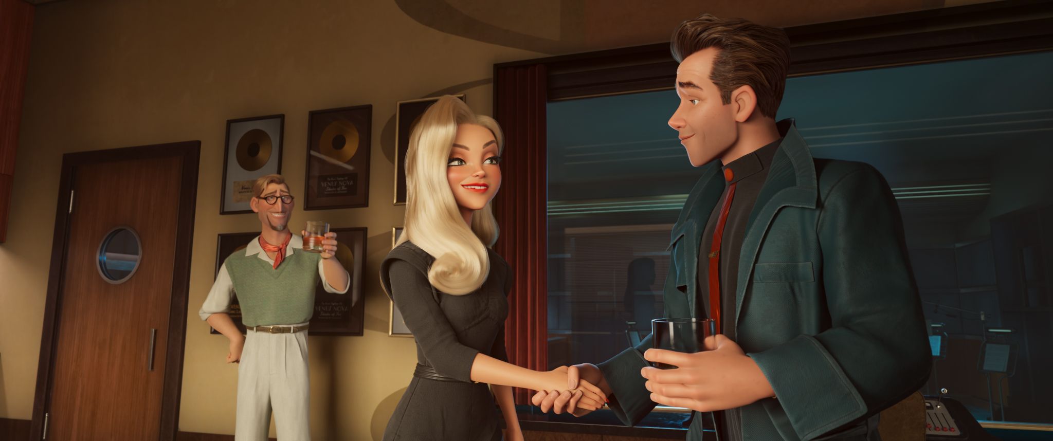 A screenshot from the Ray Gunn movie trailer