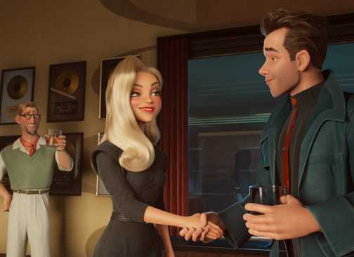 A screenshot from the Ray Gunn movie trailer