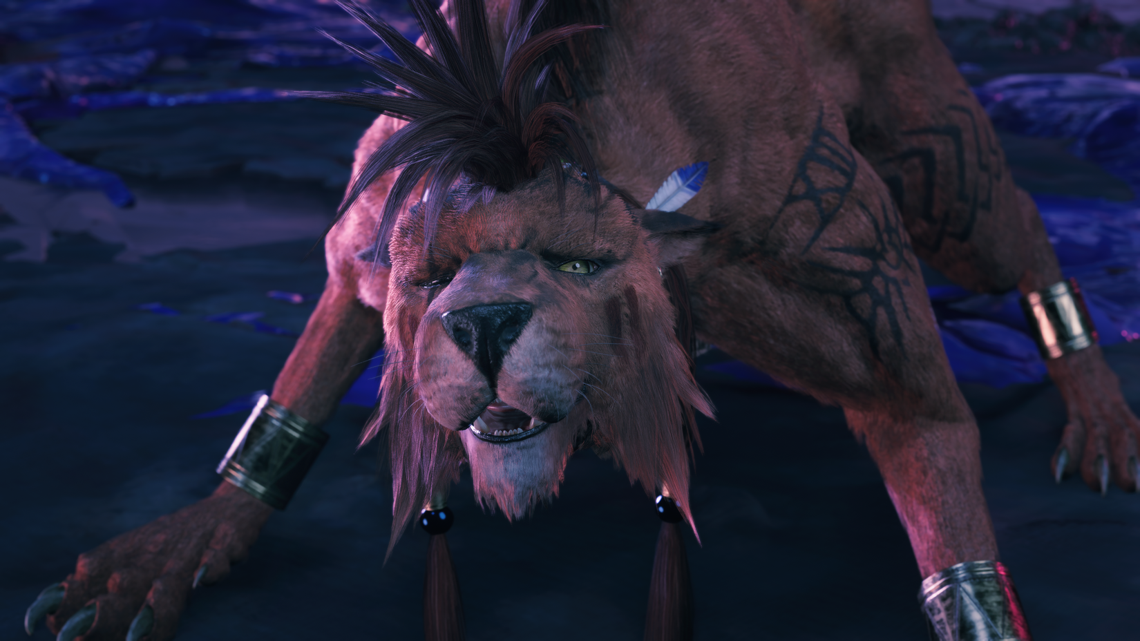 Red XIII in FF7 Revelation