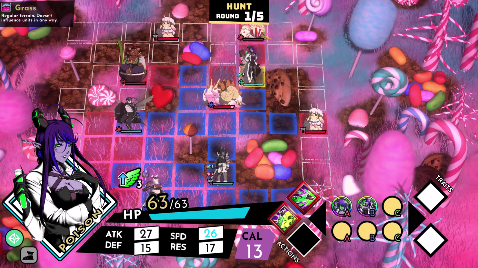 Strategy gameplay in Food Devils