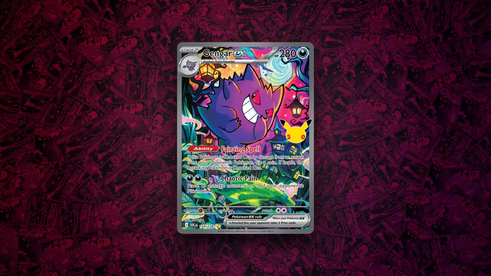 30th Anniversary Pokémon TCG Gengar ex SIR Screenshot