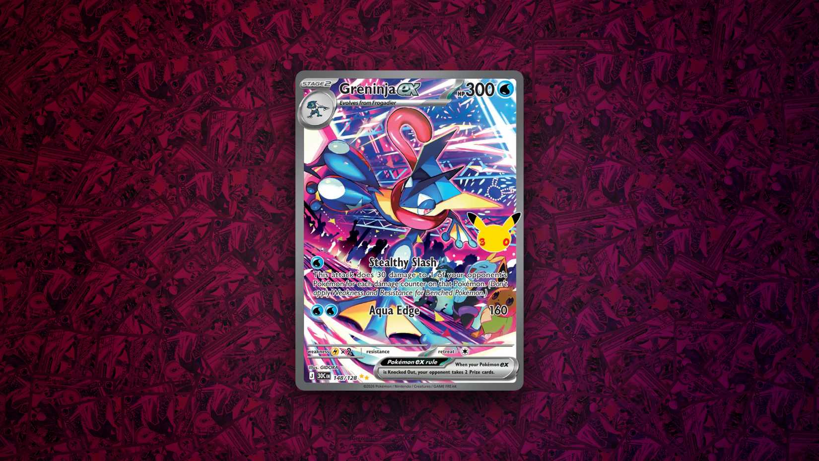 30th Anniversary Pokémon TCG Greninja ex SIR Screenshot