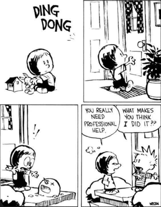 Calvin and Hobbes snowman Susie