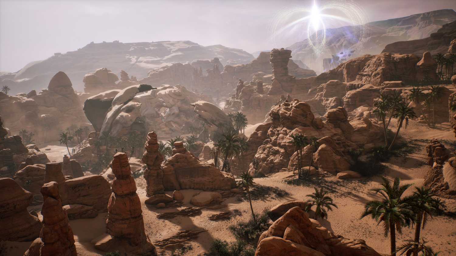 A rocky desert in 1001: Threads of Mizan.