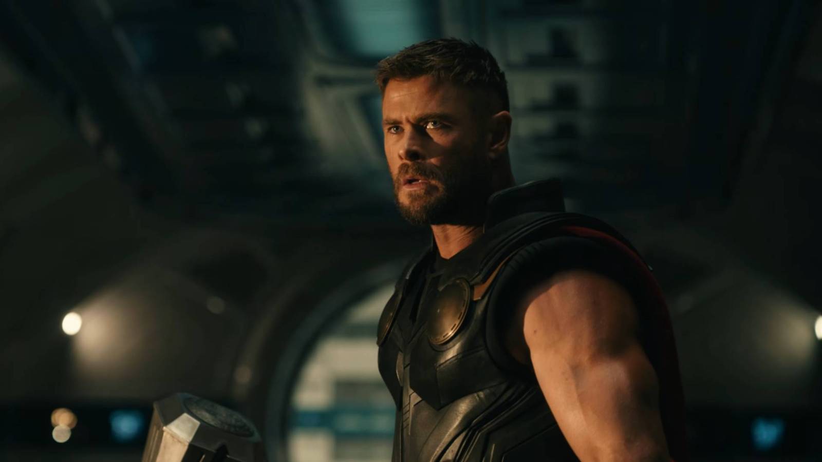Thor with a shocked expression.
