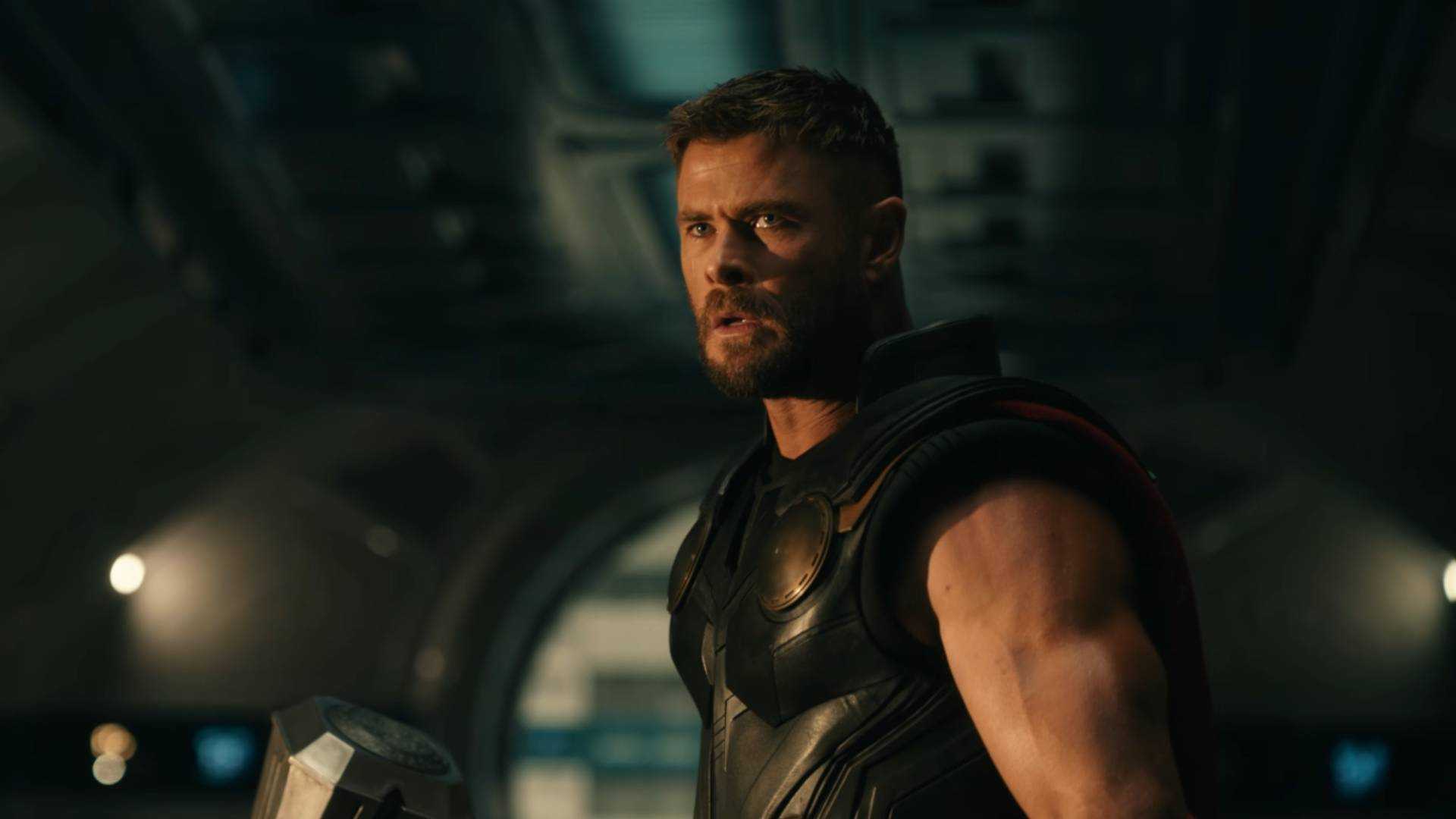 Thor with a shocked expression.
