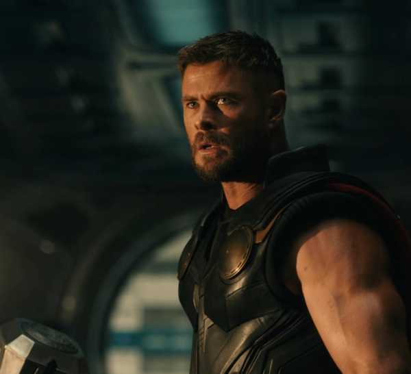 Thor with a shocked expression.