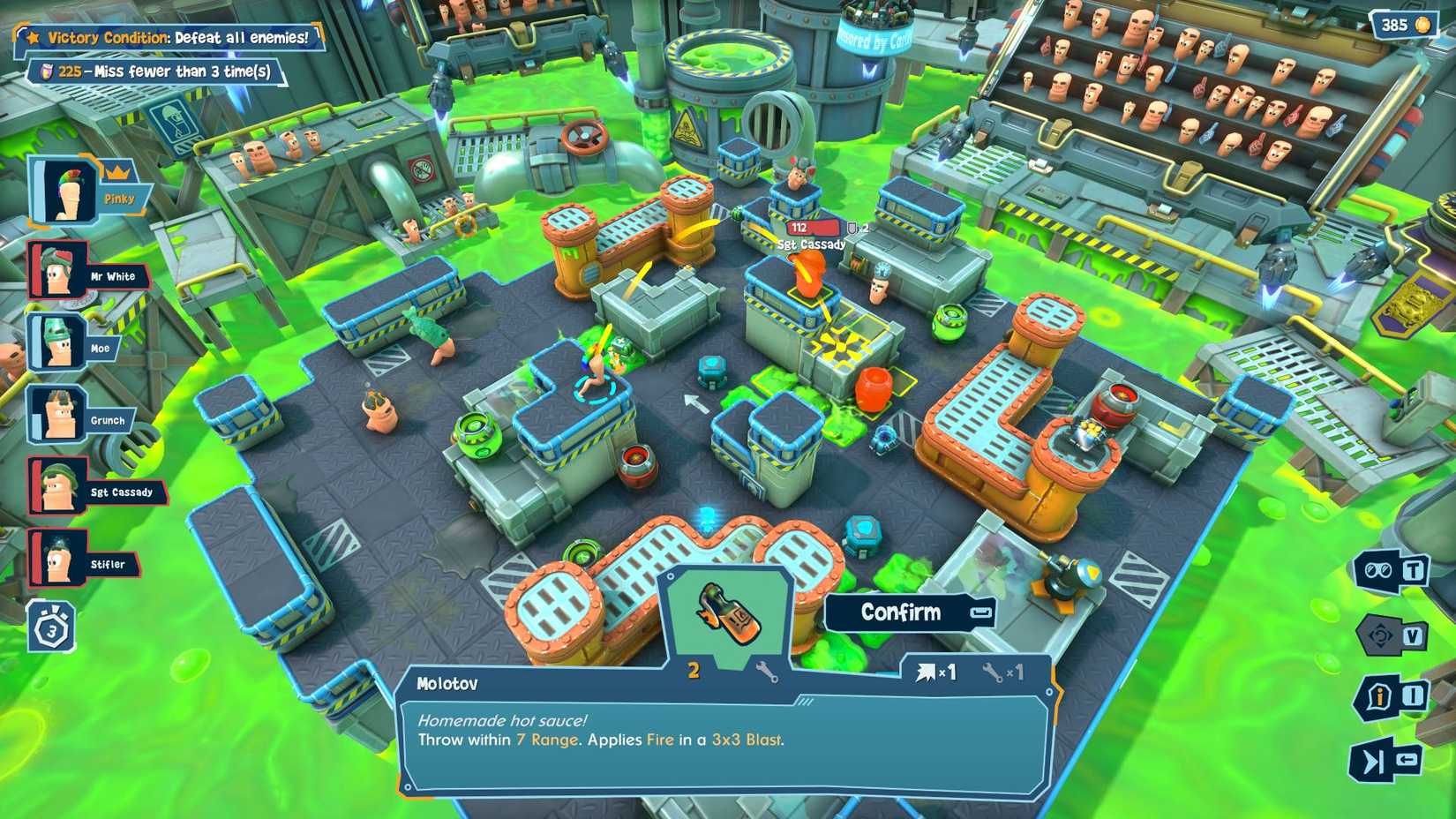 A level in Worms Galactic Tactics set in a nuclear power plant.