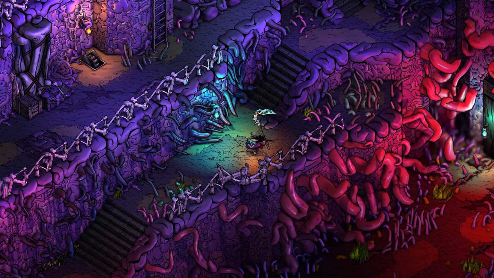 Above is a scene from Drinkbox Studios' upcoming game Blighted.