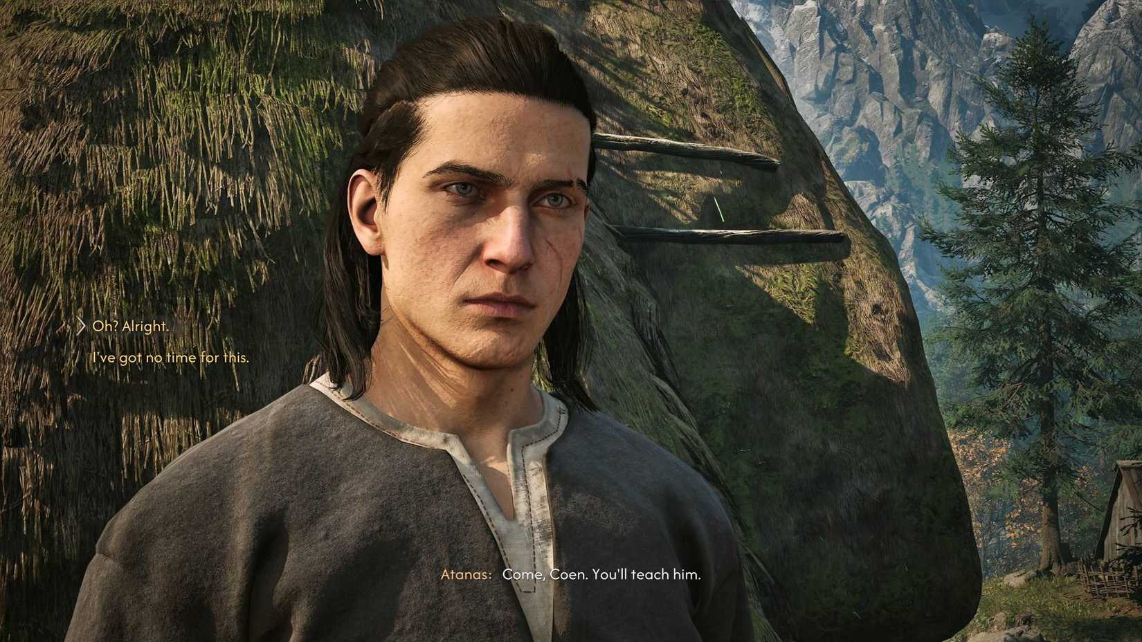Coen talking to Atanas during "Someone Needs A Lesson" in The Blood of Dawnwalker.