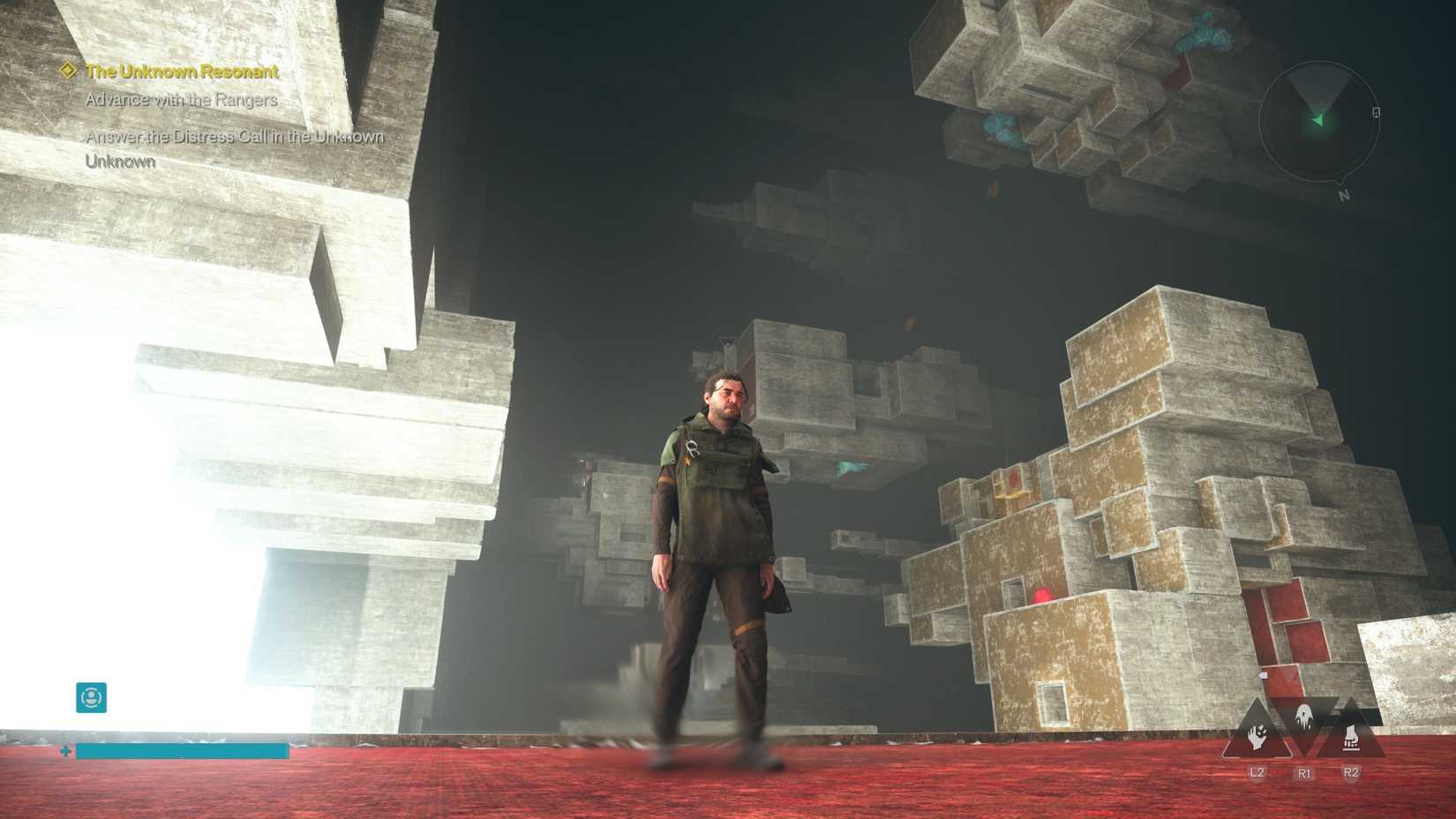 Dylan stands in The Underpass in Control Resonant.