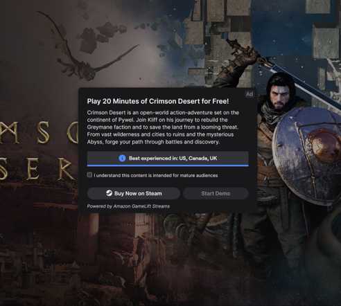 crimson desert starting twitch demo