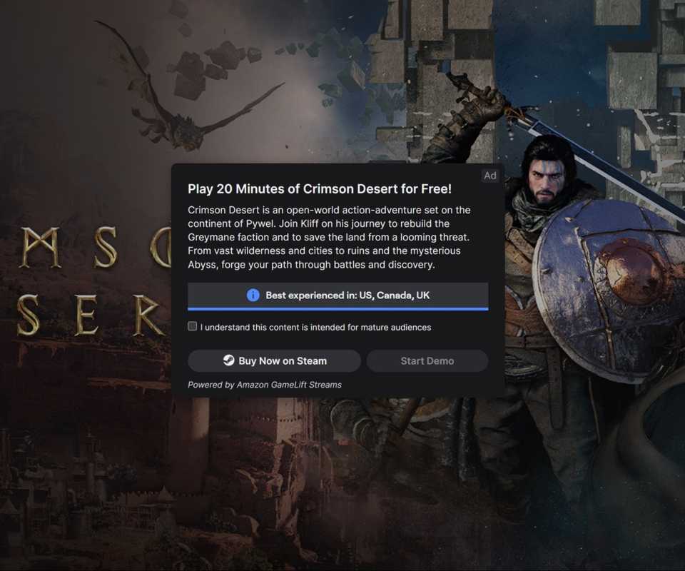 crimson desert starting twitch demo