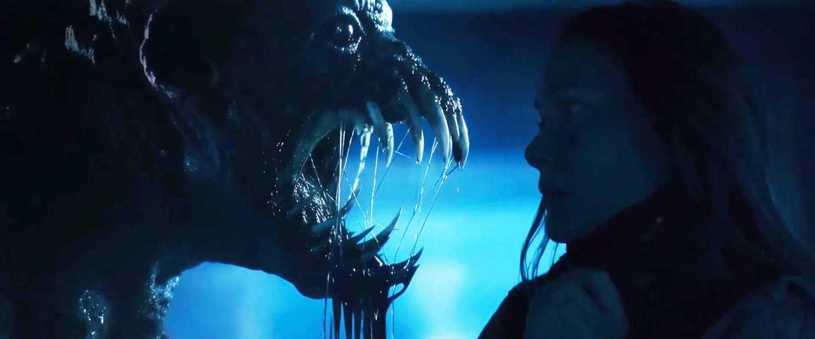 A monster and a woman in Dark Hollow