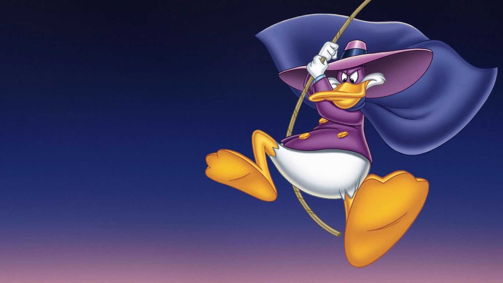 Darkwing Duck in the original cartoon from the 1990s