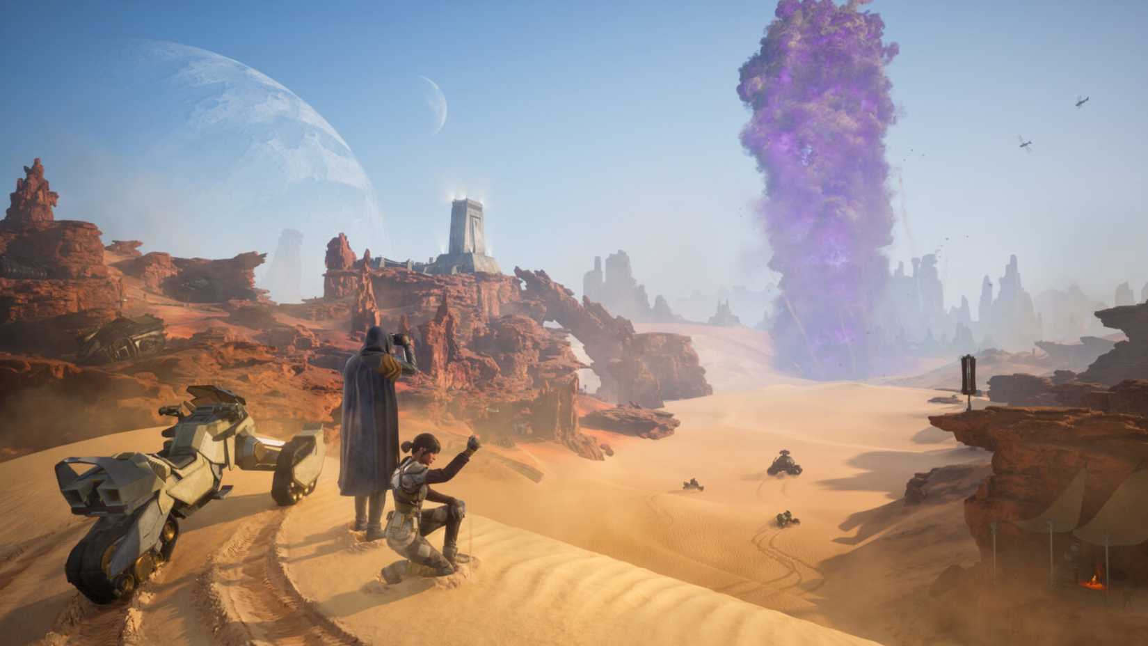 A scene from the game Dune: Awakening.