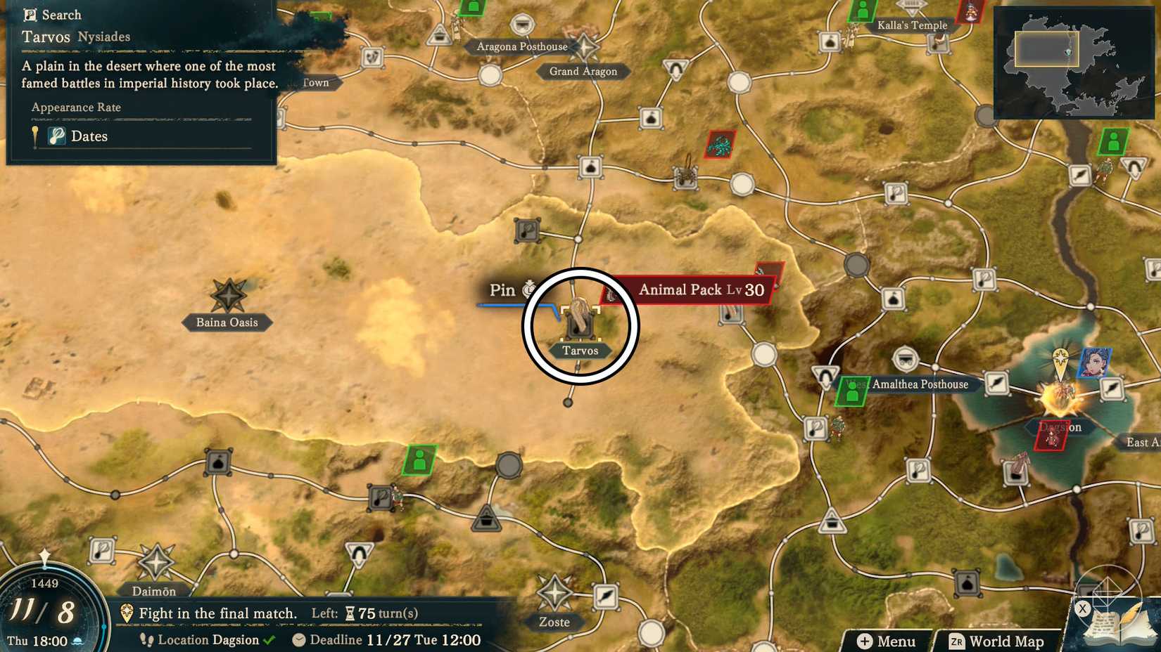Where to find sandworm meat in Fire Emblem Fortune's Weave