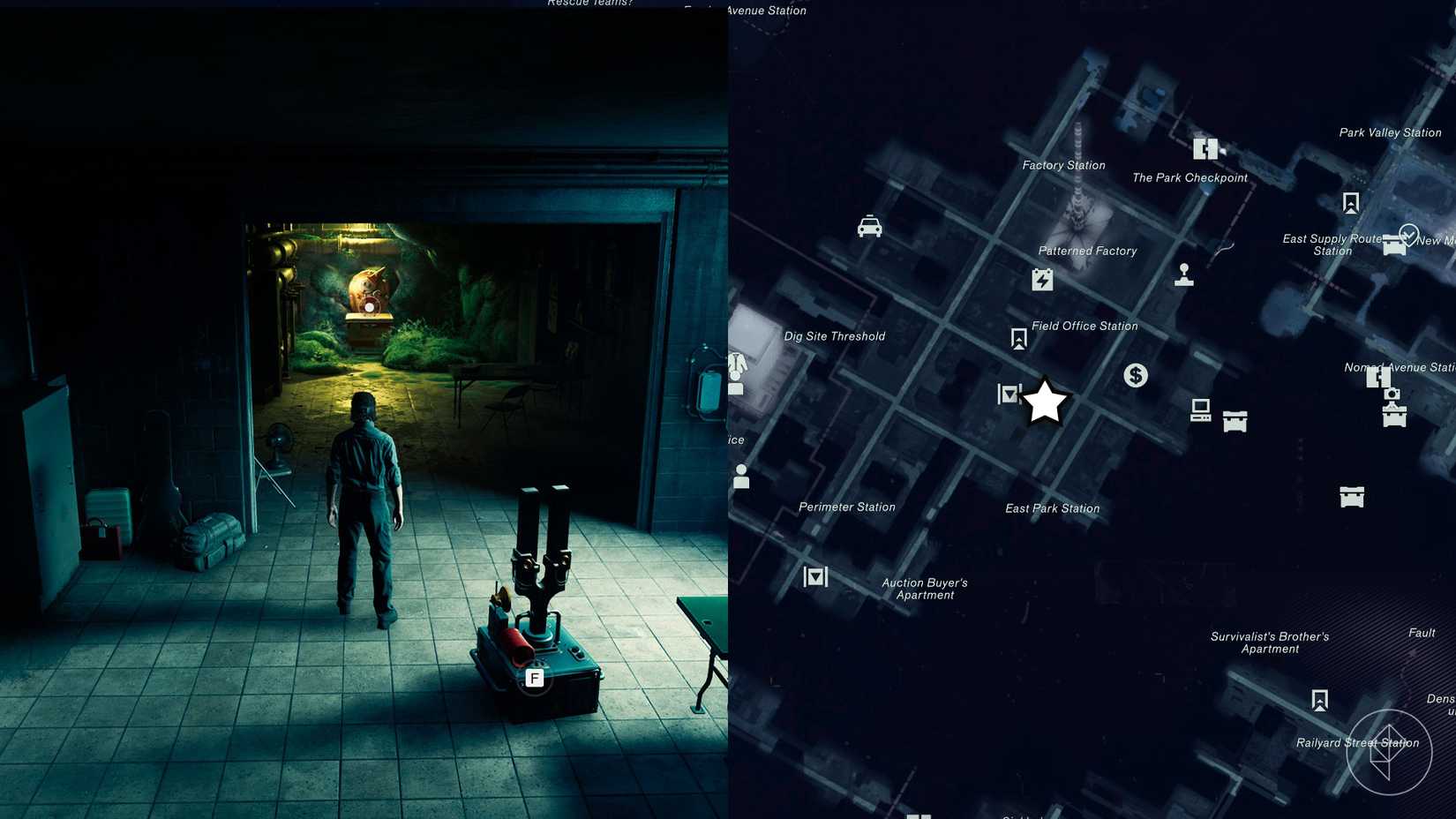 Dylan standing in front of a health upgrade point in Control Resonant.