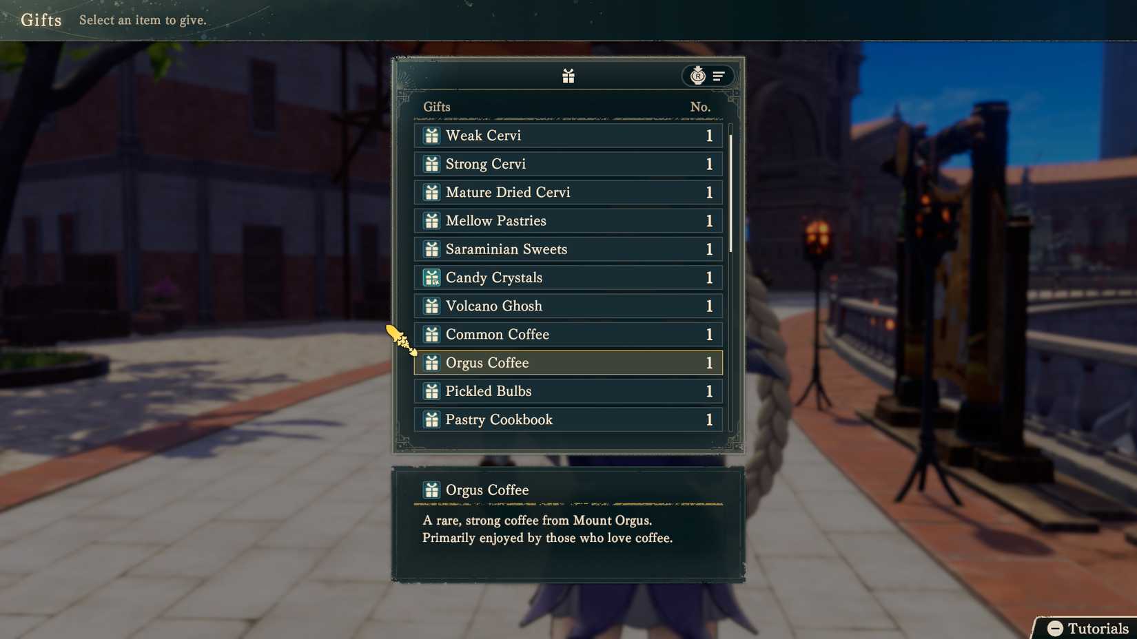 A list of gifts in Fire Emblem Fortune's Weave