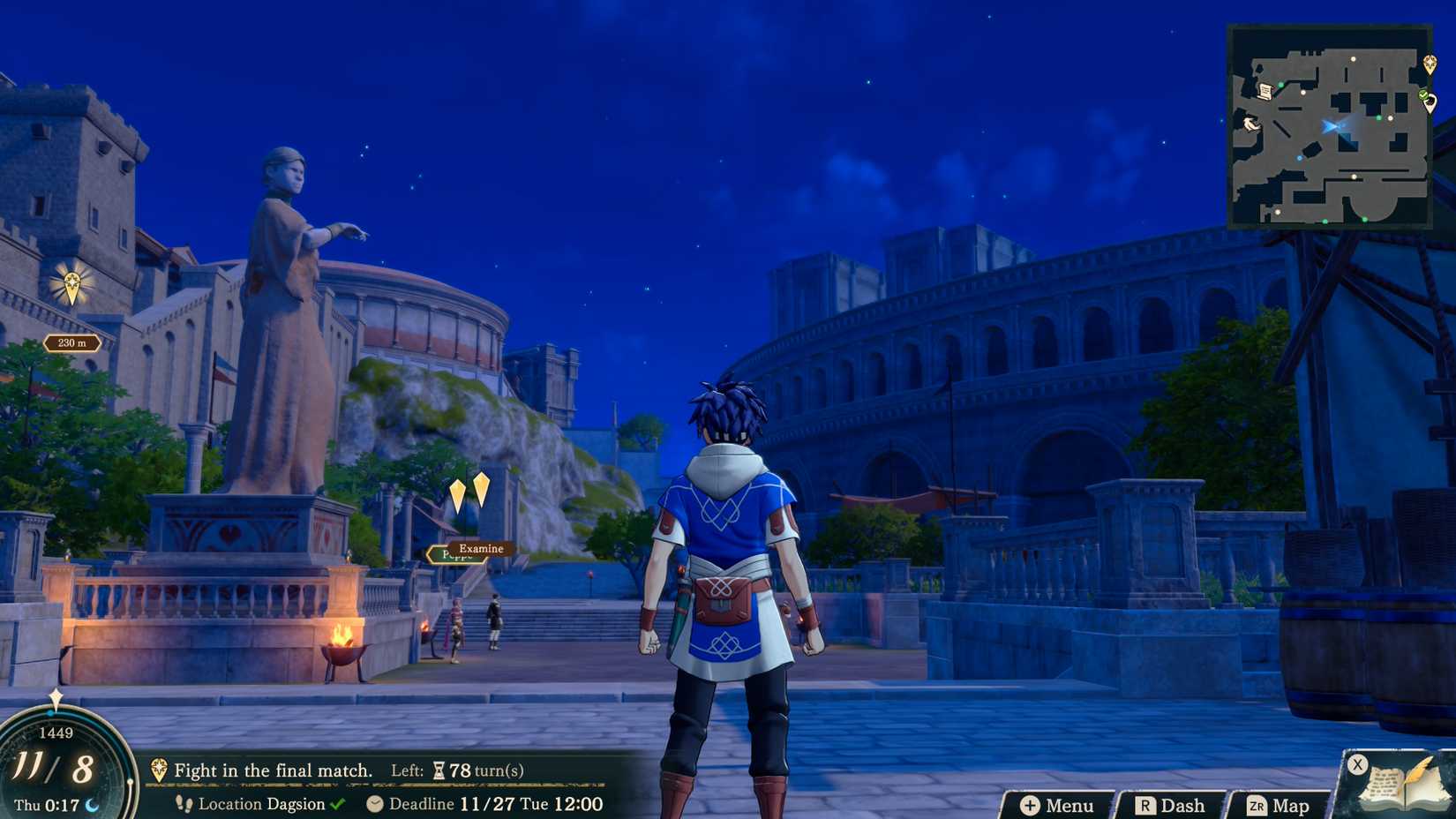 Cai at the Dagsion port in Fire Emblem Fortune's Weave
