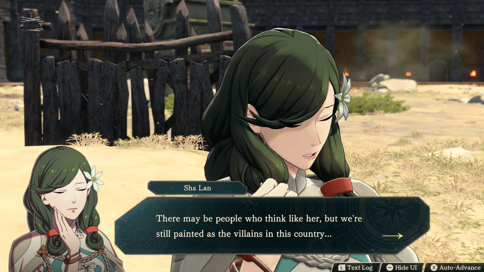 Sha Lan in Fire Emblem Fortune's Weave