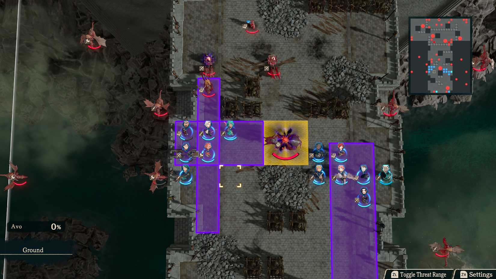 The Alcineus Span map in Fire Emblem Fortune's Weave