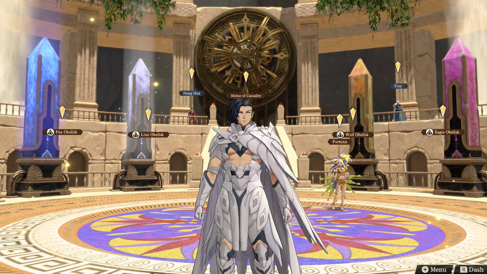 Eshmel in the Obelisk Chamber in Fire Emblem Fortune's Weave