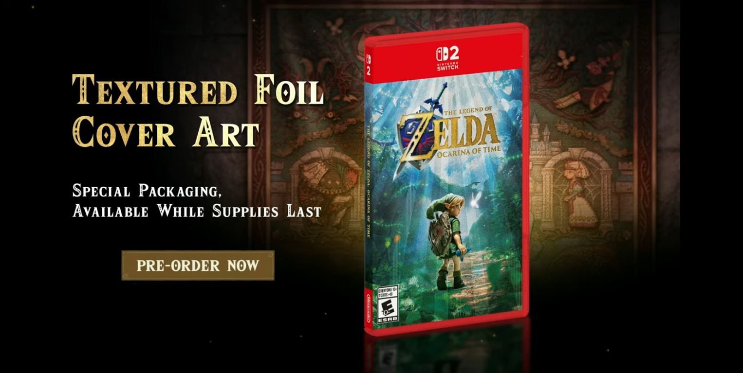  Ocarina of Time, which will be sold with a special foil cover.