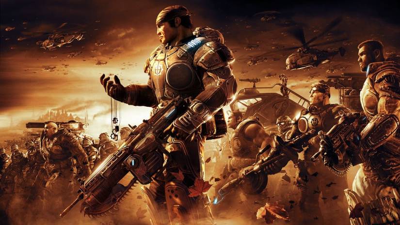 Promotional artwork from Gears of War 2 by Epic Games