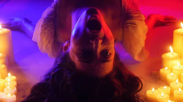 A woman screaming in Goody Goody