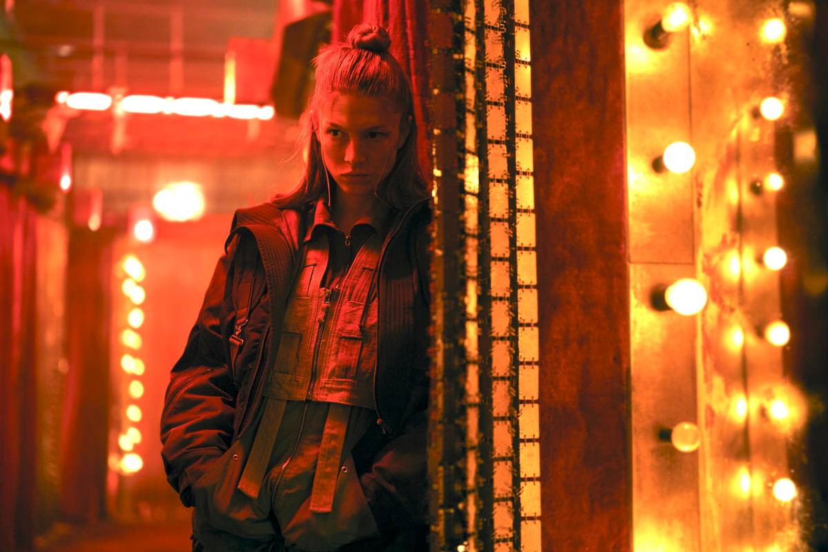 Hunter Schafer as Cora in the Blade Runner 2099 series