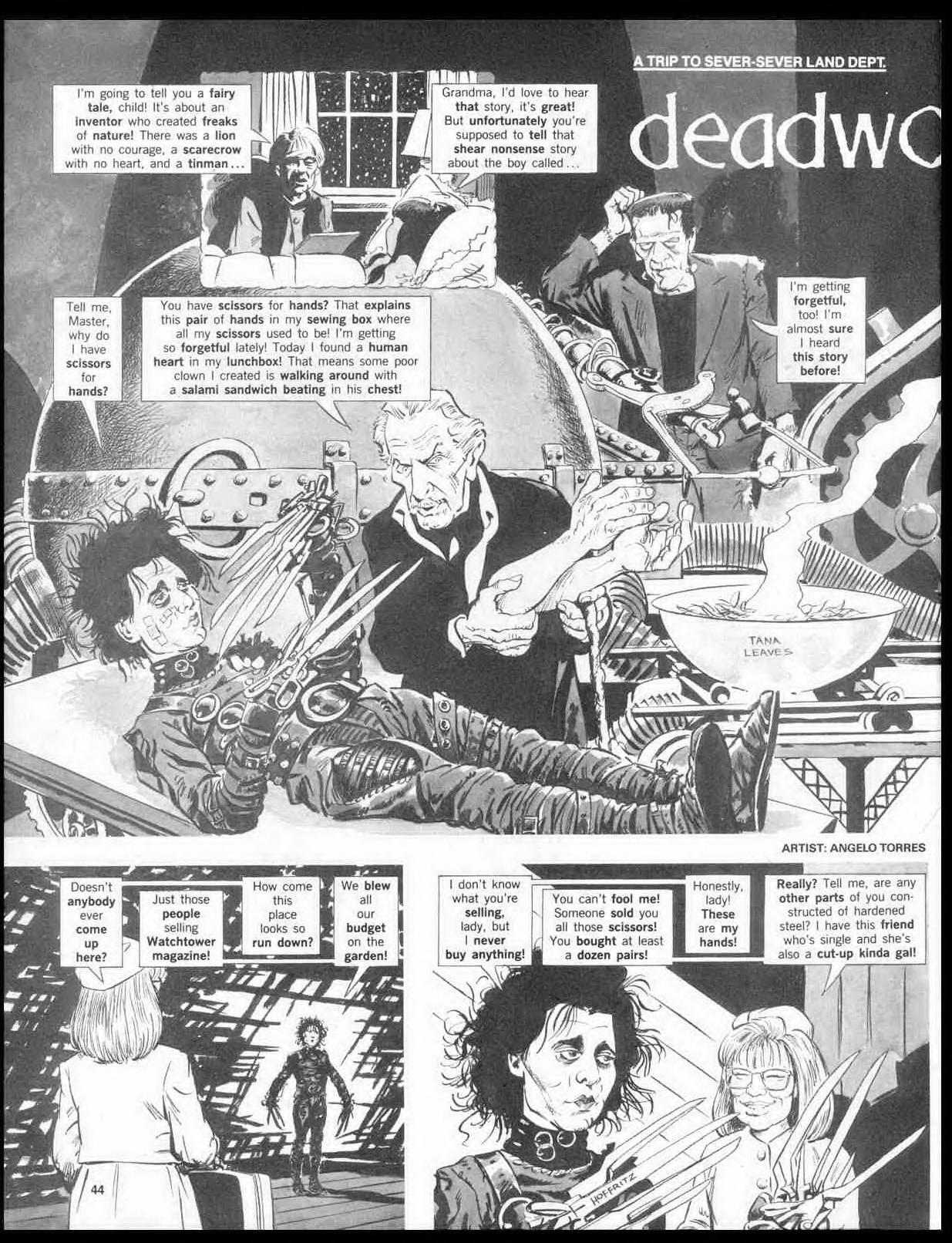 MAD magazine edward scissorhands 1