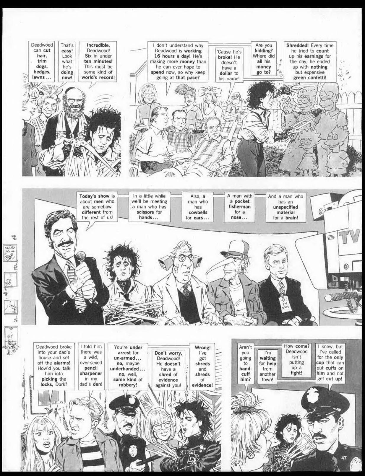 MAD magazine edward scissorhands 4