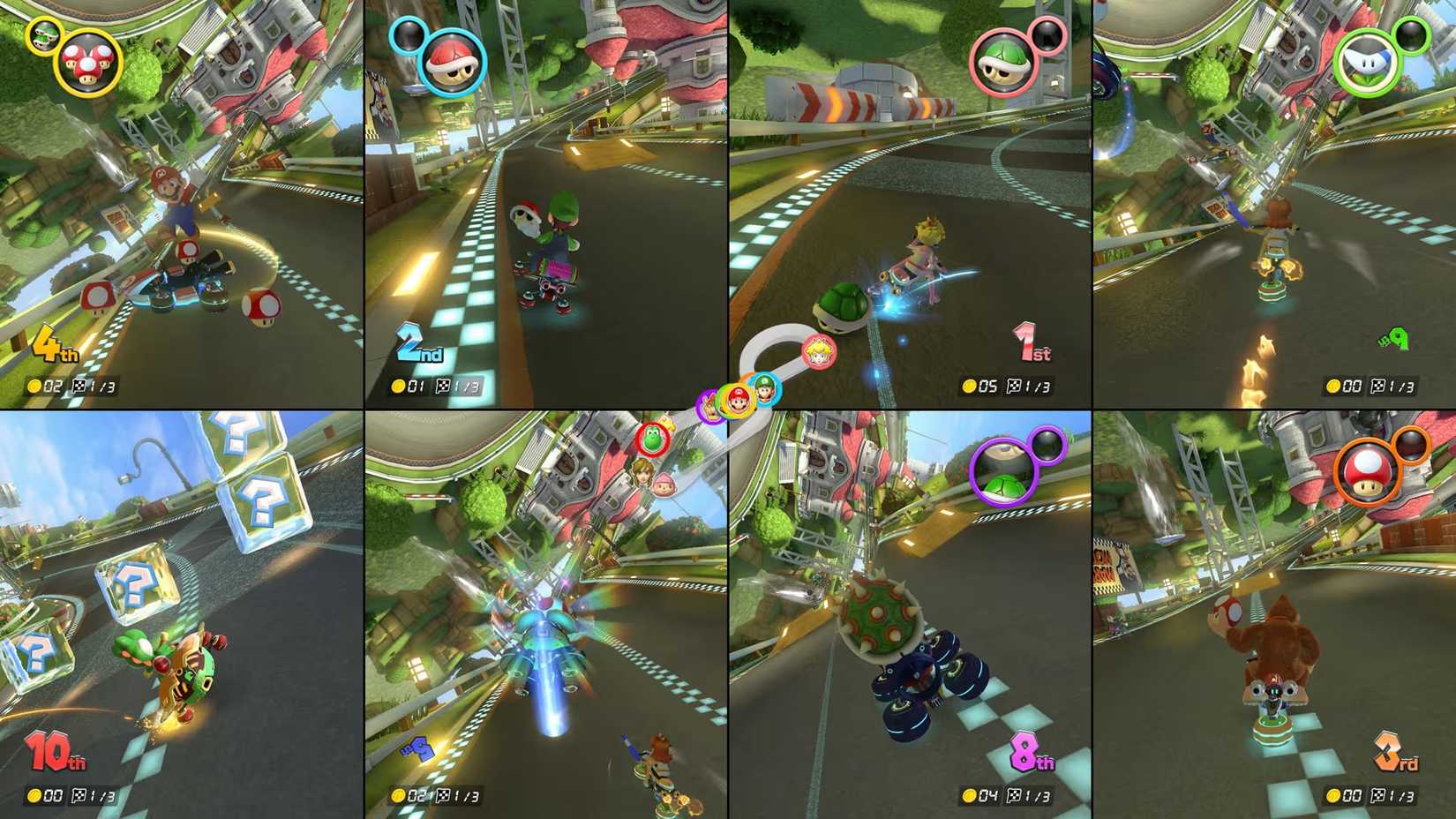 mario kart 8 deluxe 8 player