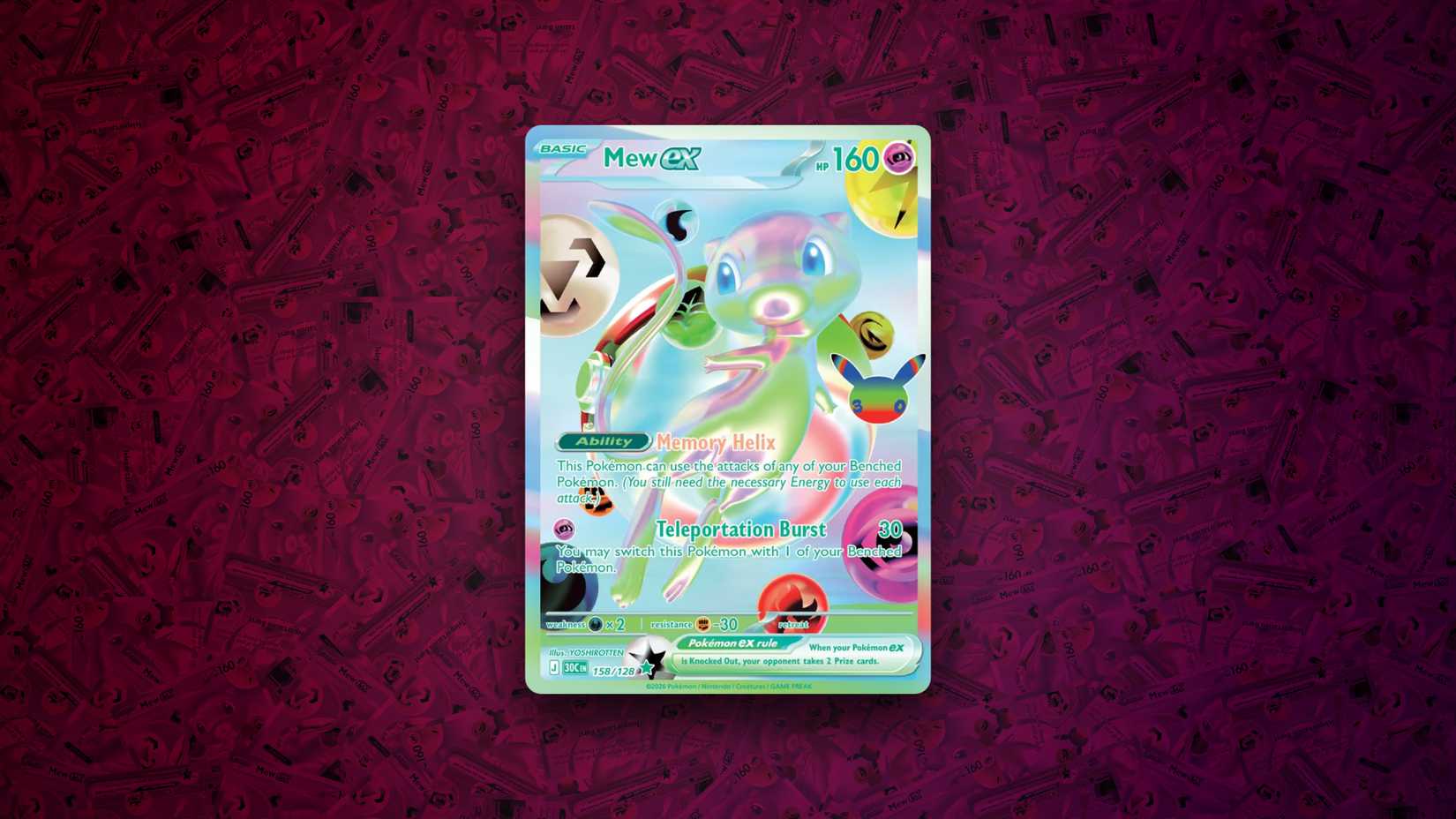 Mew ex Futuristic Rare 30th Celebration Screenshot