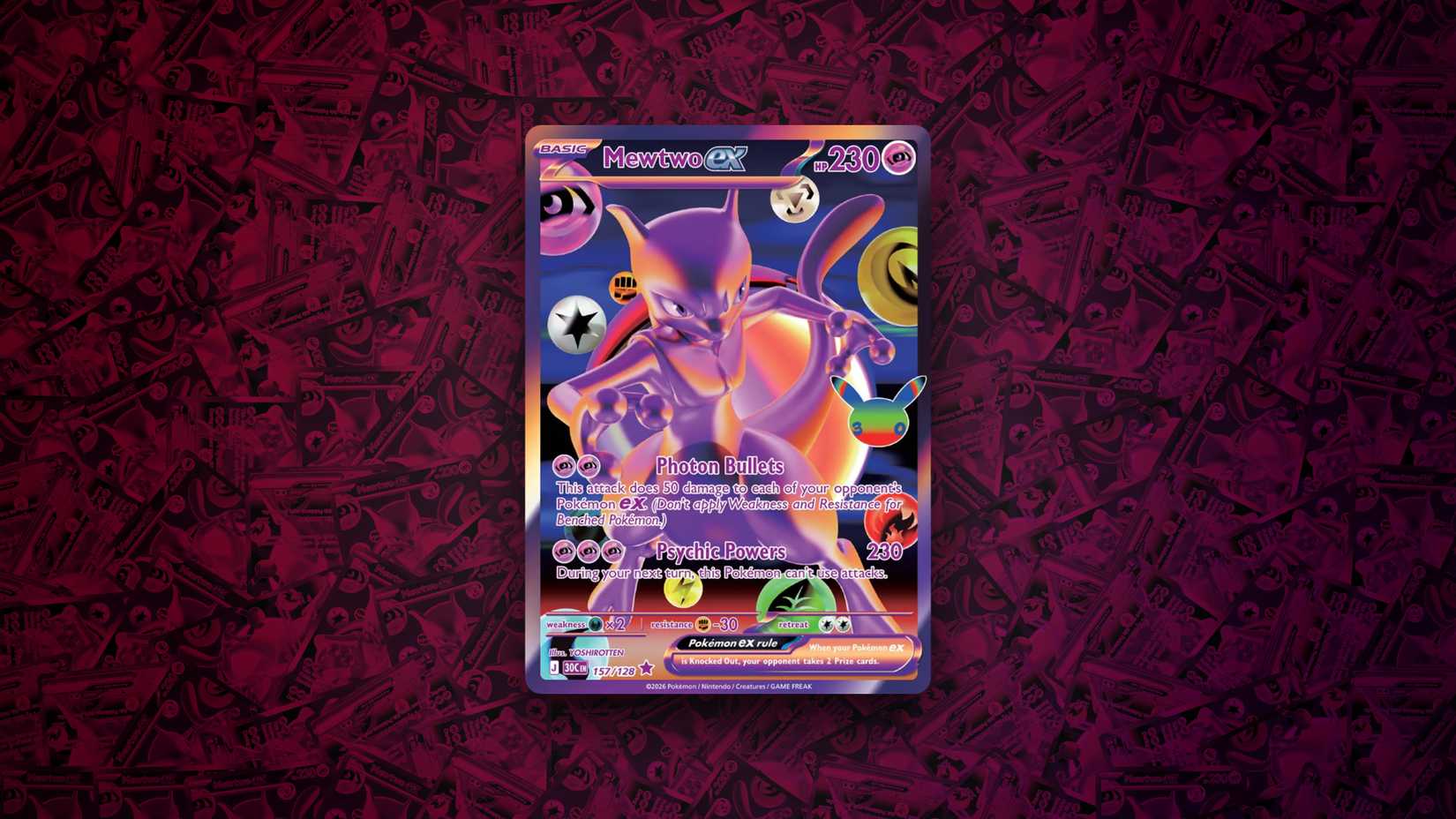 Mewtwo ex Futuristic Rare 30th Celebration Screenshot