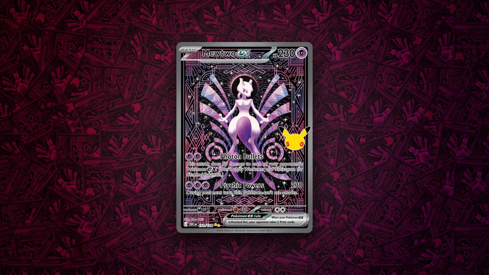 Mewtwo ex SIR 30th Celebration Screenshot