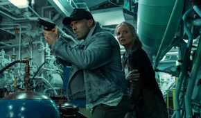 Jason Statham and Annabelle Wallis in Mutiny