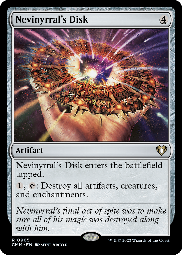 Nevinyrral's Disk - Commander Masters 965 (36fb6ee3-bd54-4e5b-b055-c2c42515c162)