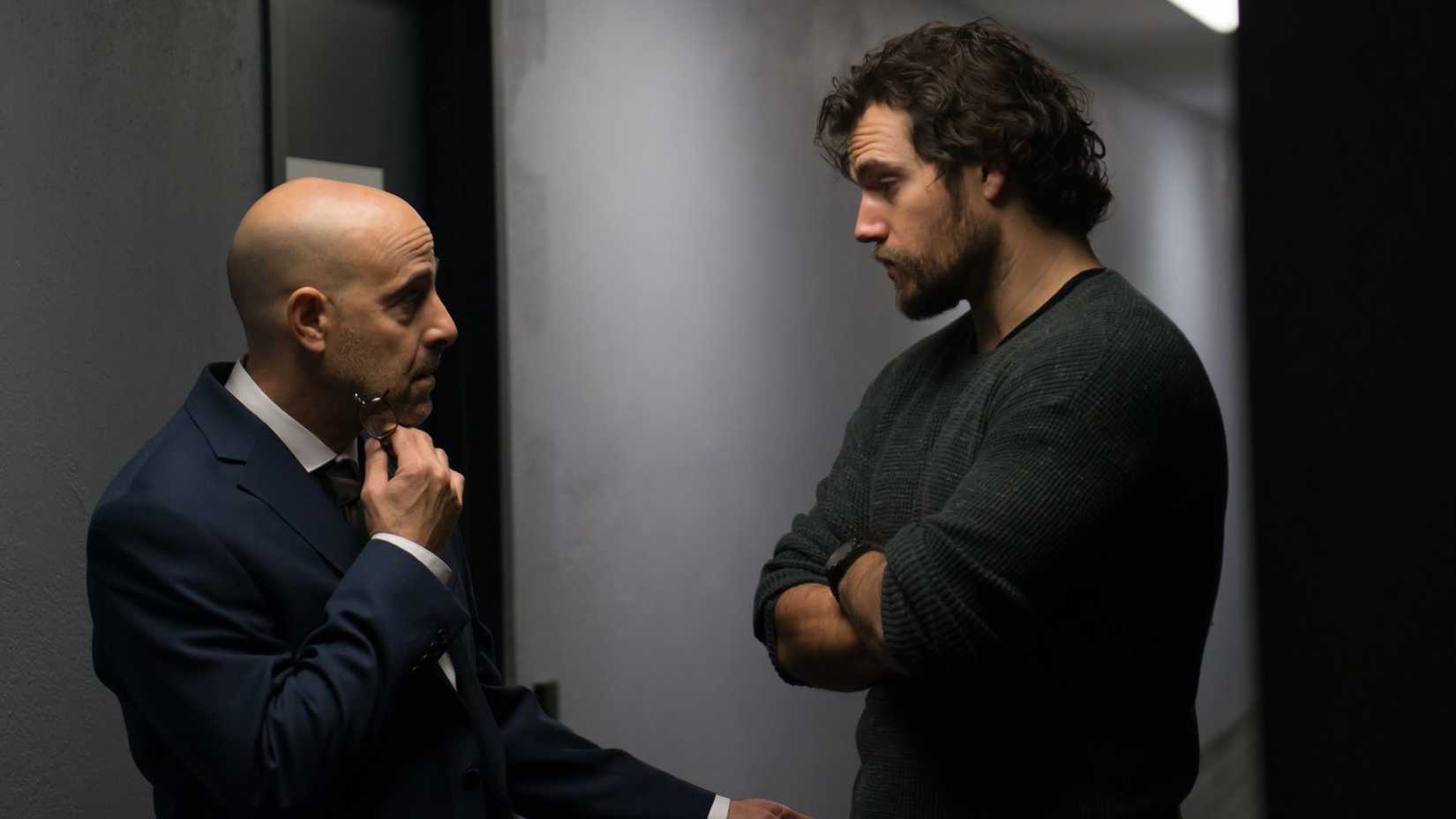 Stanley Tucci and Hevry Cavill in Night Hunter