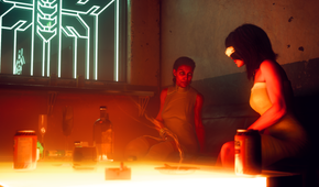 Two women get drunk at a hookah bar in No Law