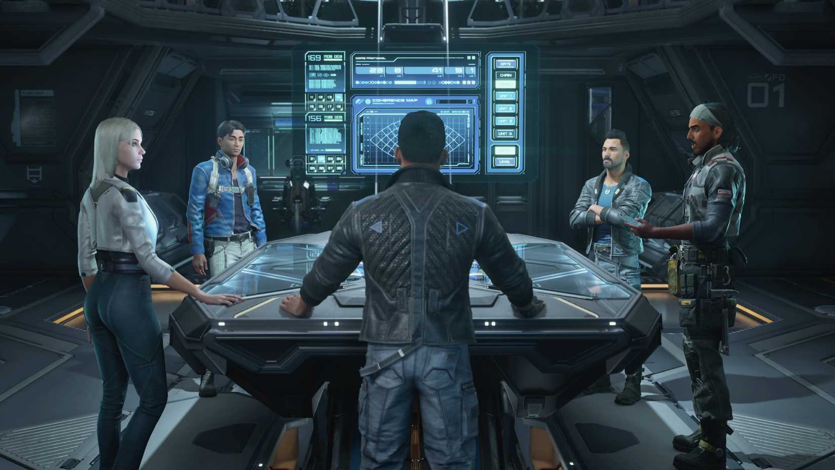 A scene from the forthcoming game The Expanse: Osiris Reborn.